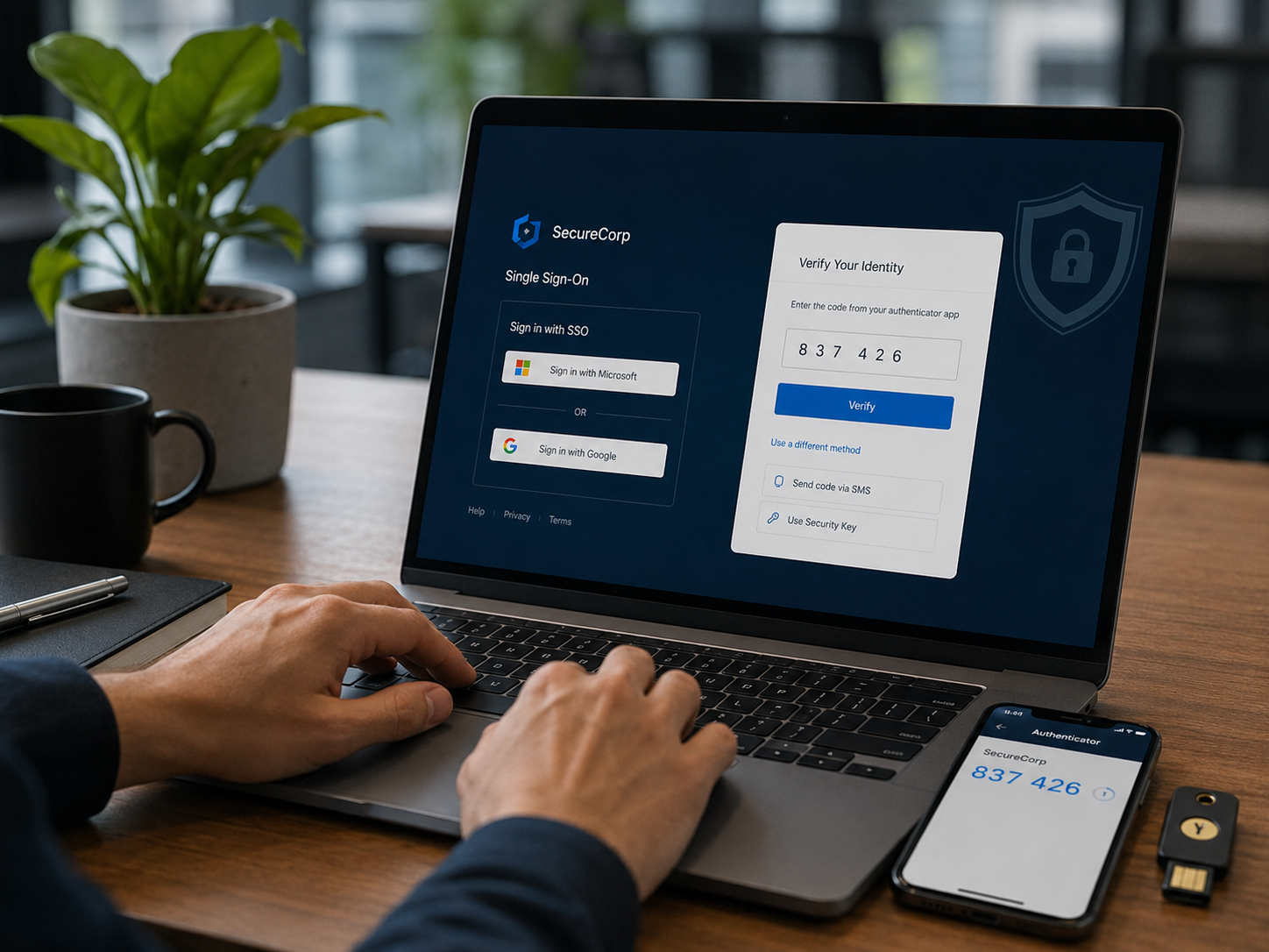 Digital padlock and identity authentication representation